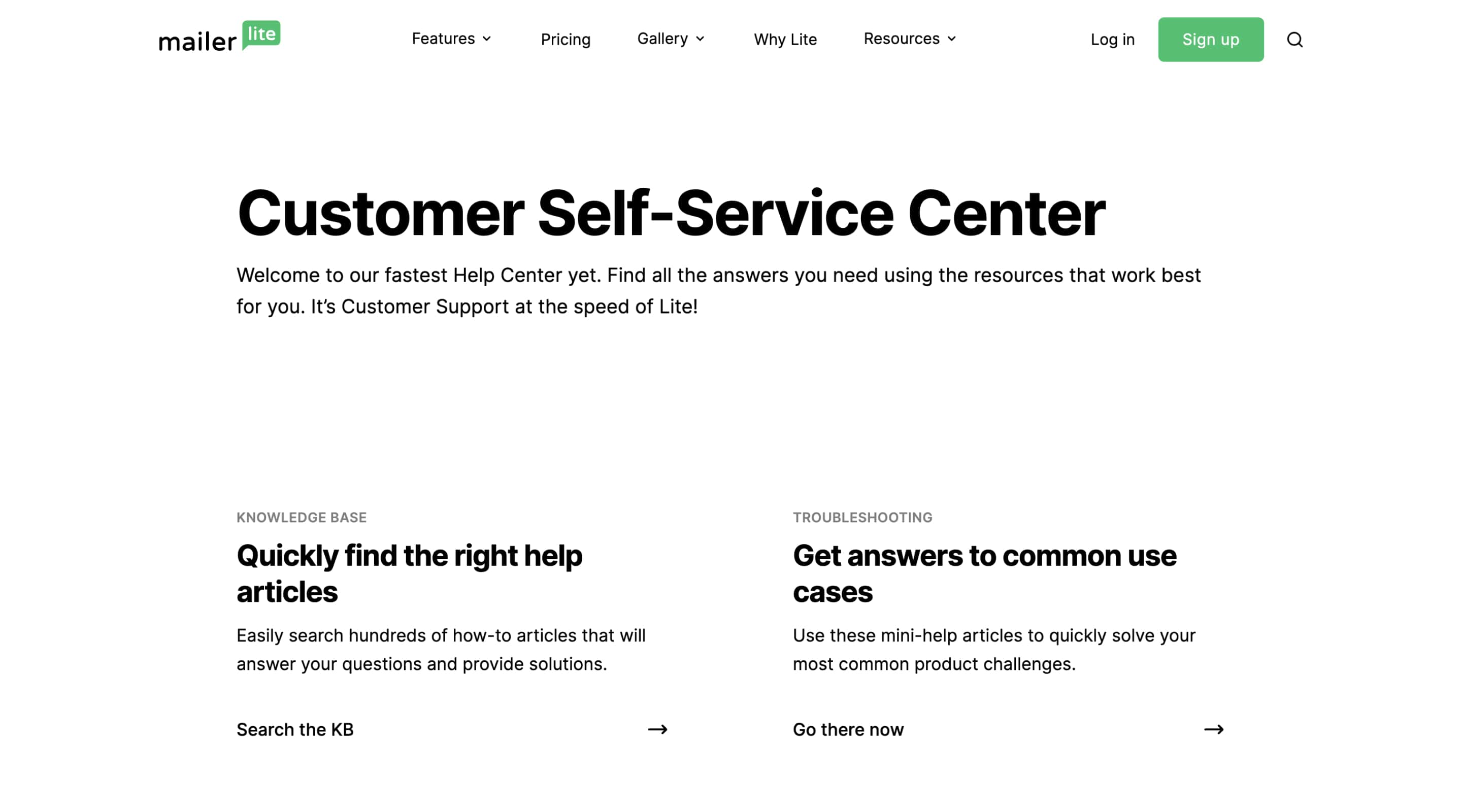 Customer Support & Self-Service